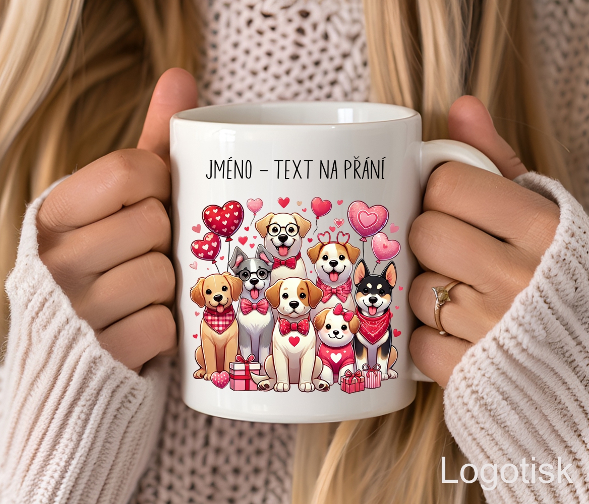 Hrnek VALENTÝN s pejsky