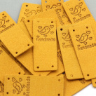 Nášivka / štítek (1ks) - hořčicová