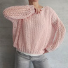 ručně pletený oversize lehký svetřík