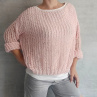 ručně pletený oversize lehký svetřík
