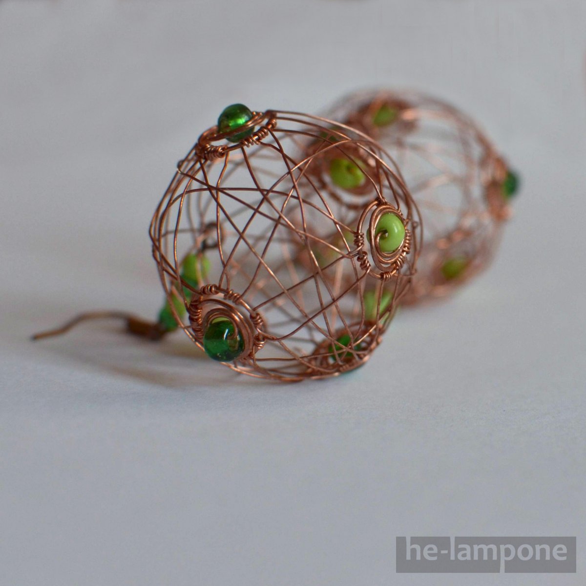 Puntíkatá pavučina - náušnice střední