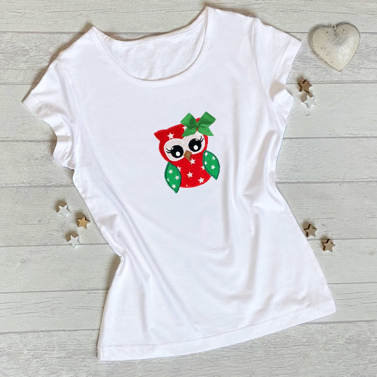 Dámské tričko s vánoční sovičkou