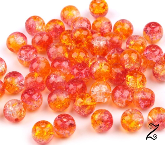 Praskané korálky, 6 mm (20ks)