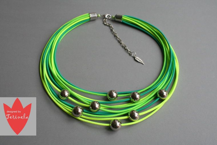 Náhrdelník Stříbřité světlo © design Terinela