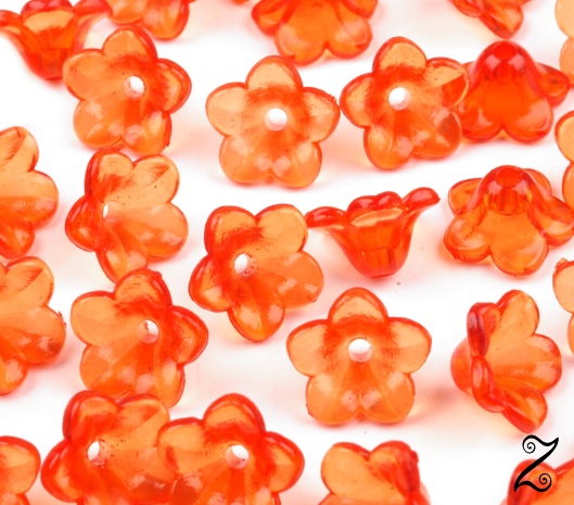 Zvonek, oranžová střední (20ks)