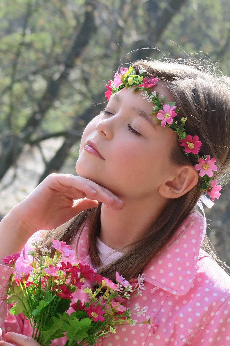 Věneček do vlasů "Luční víla"