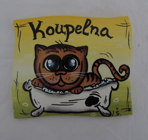 Cedulka na dveře-koupelna