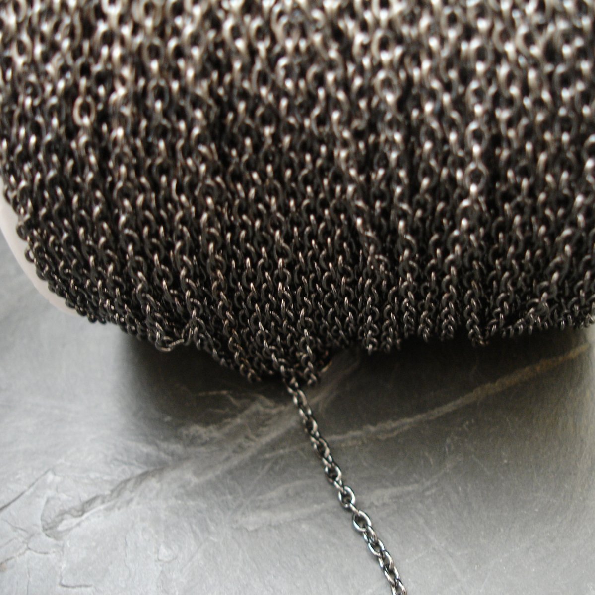 Řetízek 3x2mm - gunmetal  - 1 m