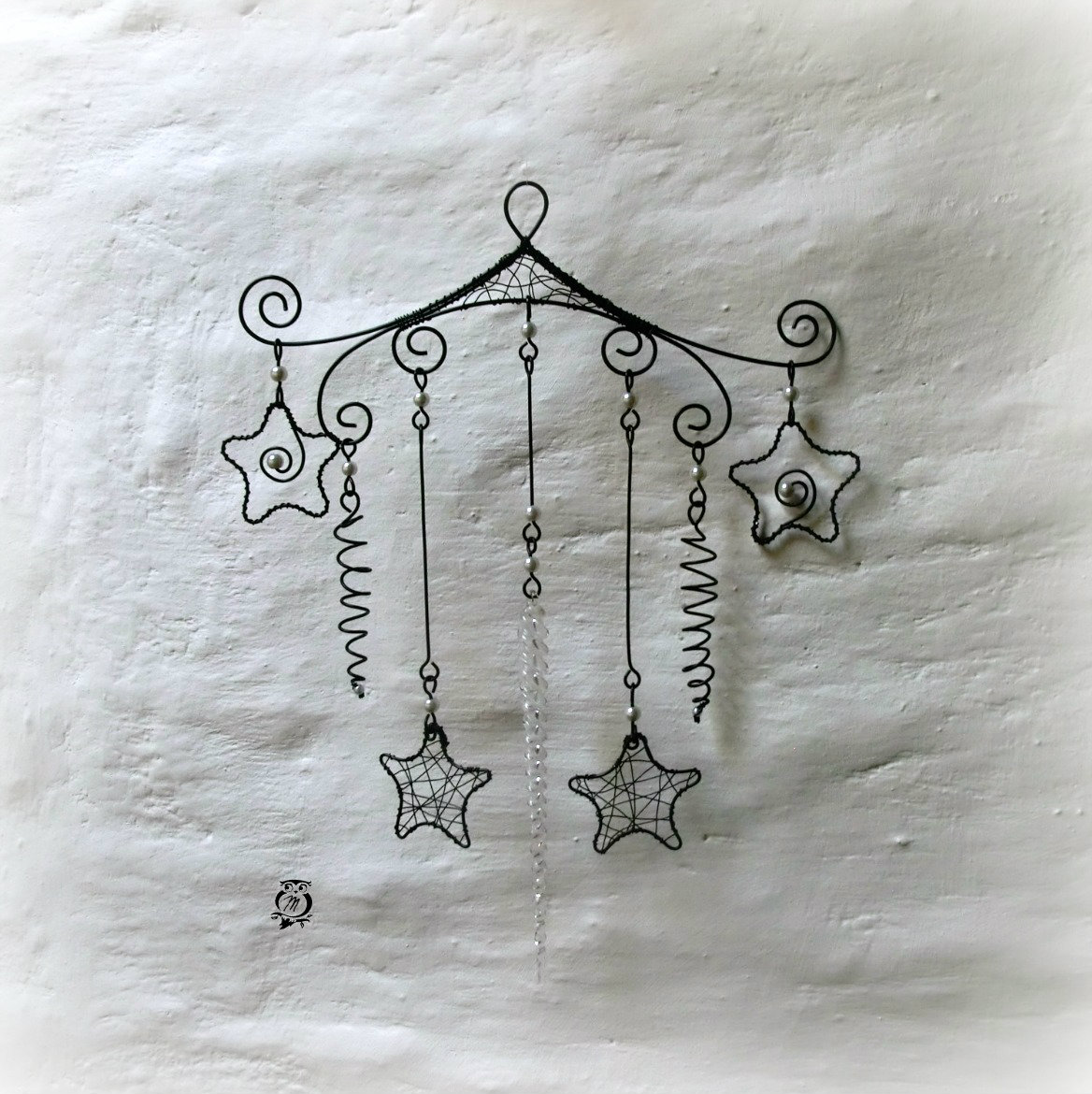 Drátovaný závěs...První rampouchy