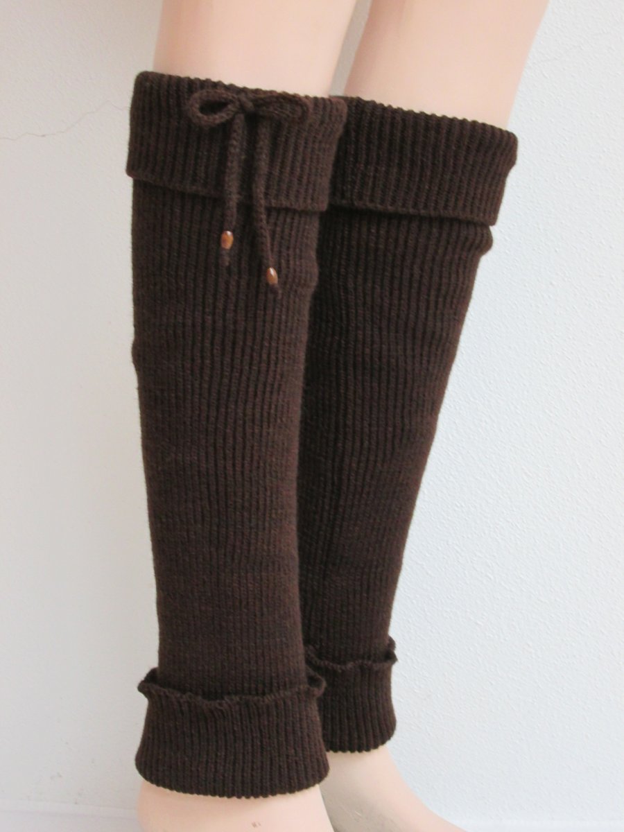 Návleky na nohy - hnědé