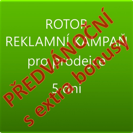 PŘEDVÁNOČNÍ REKLAMA V ROTORU NA 5 DNÍ, pro prodejce