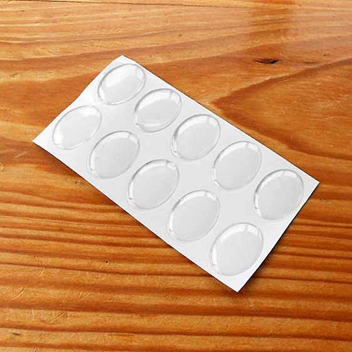 Epoxy Čočka 18x25mm - 10ks - Oválná