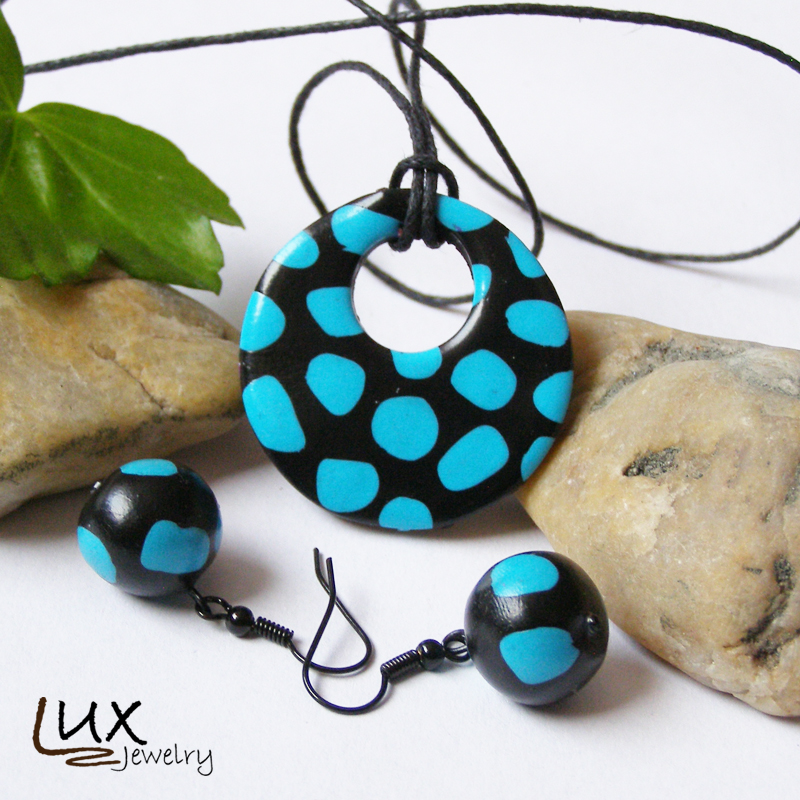 Černotyrkysová sada