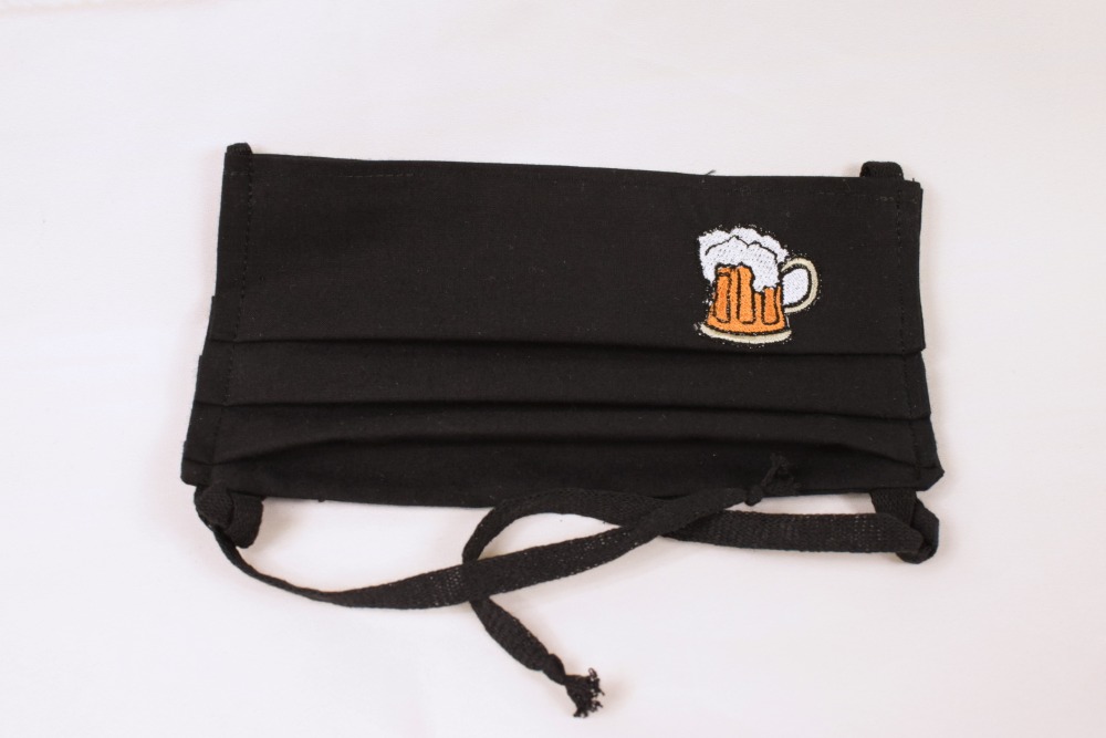 Vyšívané roušky jednovrstvé pro pivaře