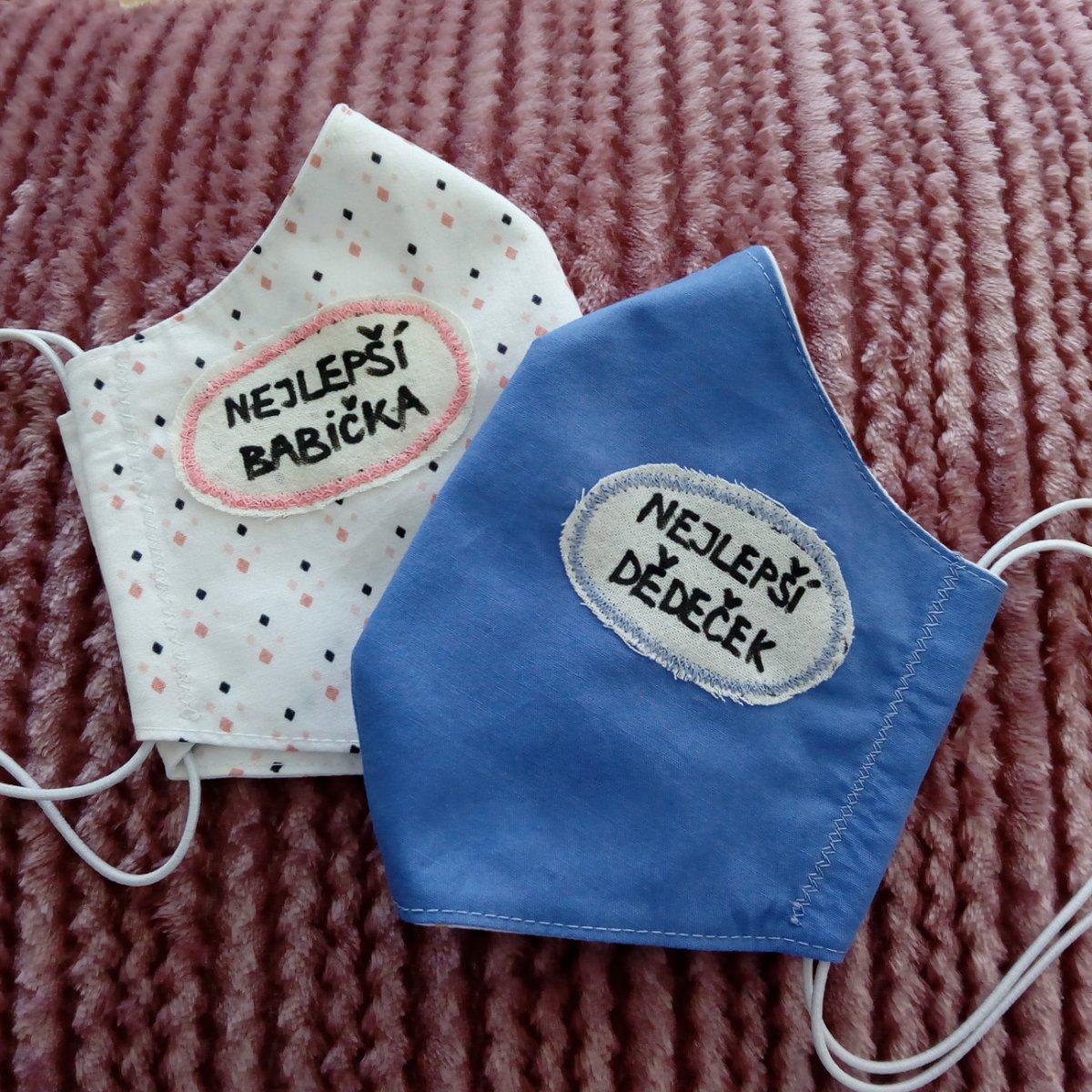 Roušky pro babičku a dědečka, sada 2 ks