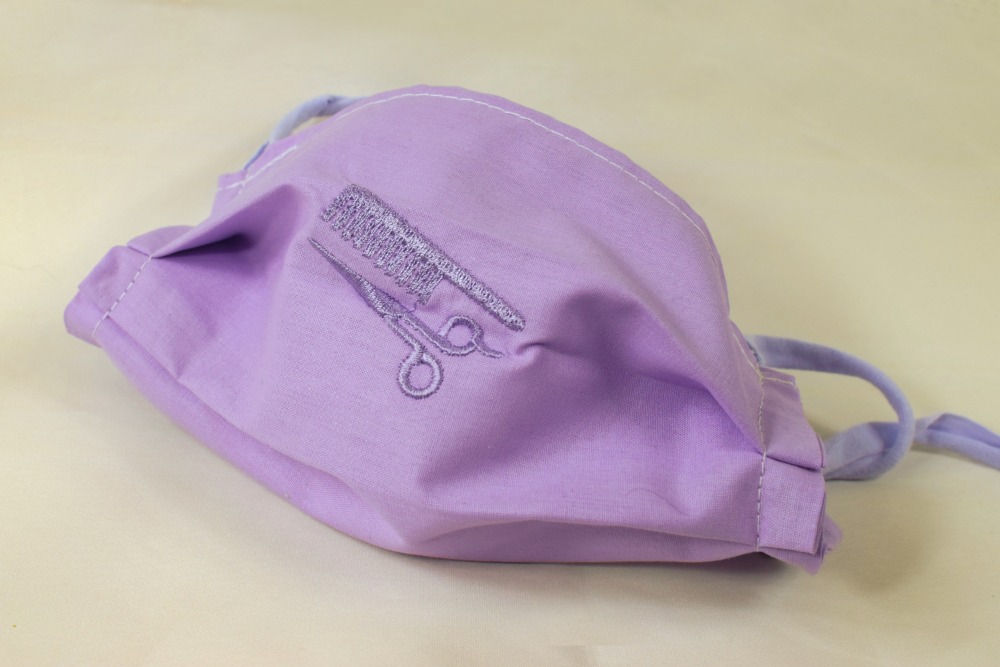 Vyšívané roušky - kadeřnice