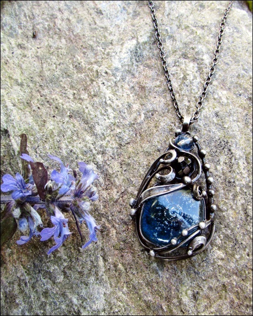 Náhrdelník - blue lagoon