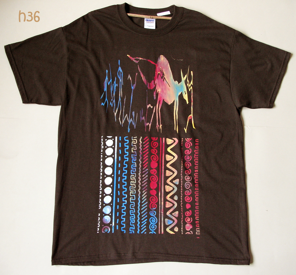 Unikátní ručně malovaný tricko L