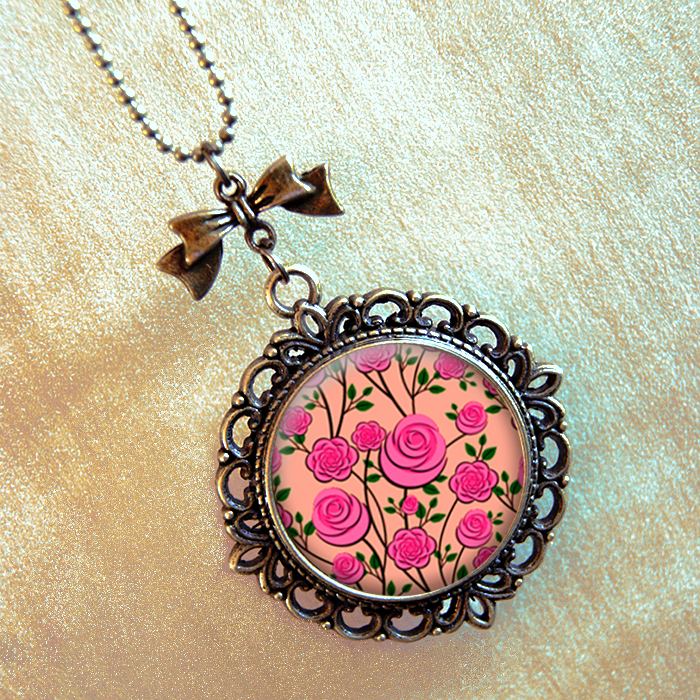 Vintage přívěsek - Pro šípkovou Růženku