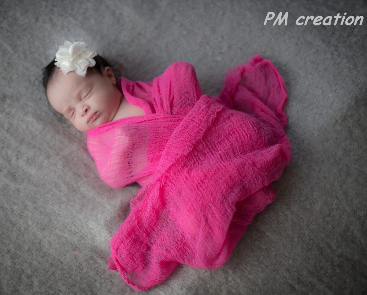 Wrap-dečka na focení miminek  tmavě růžová