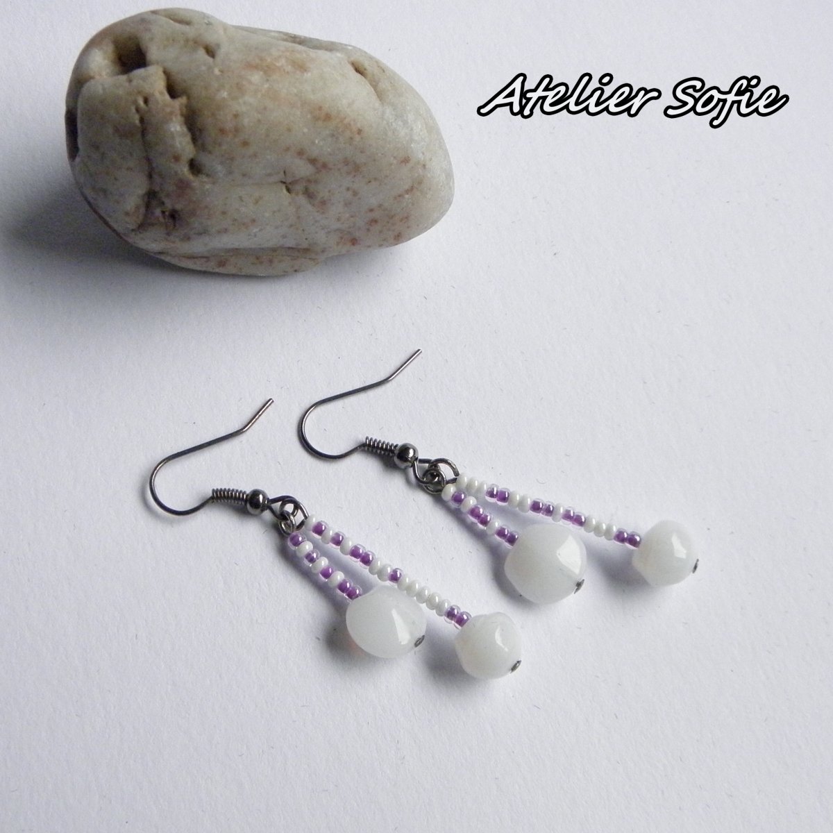 Náušnice růžové