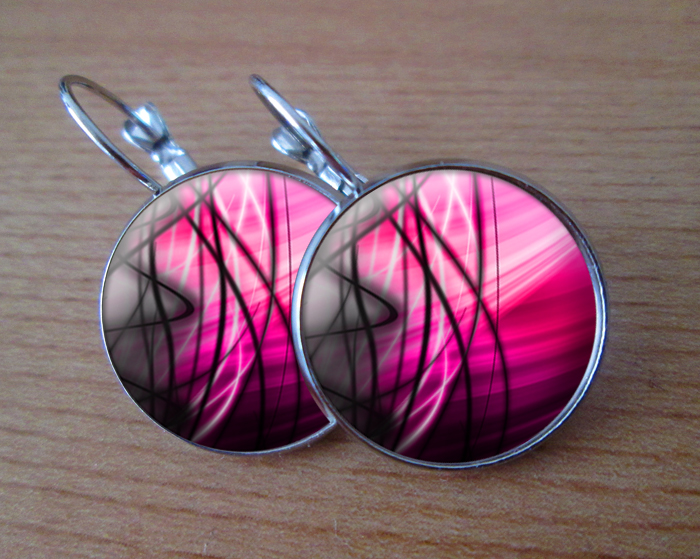 COOL VISACÍ NÁUŠNICE - Růžová mánie