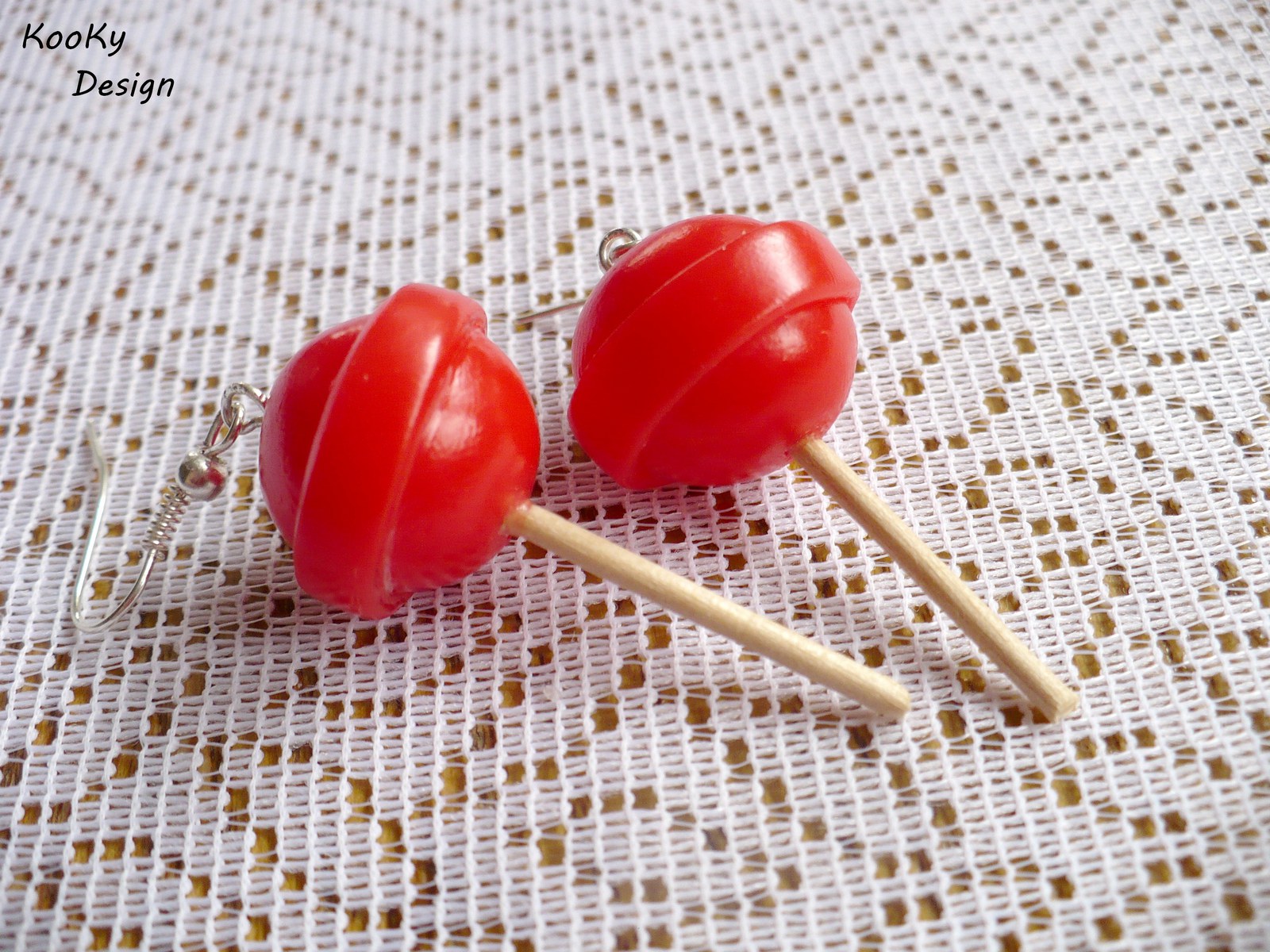 Visací náušnice - lízátka