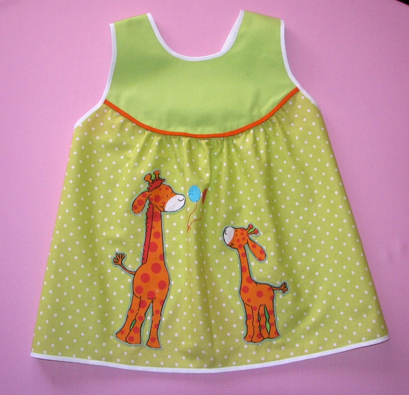 Zástěrka do školky - žirafy