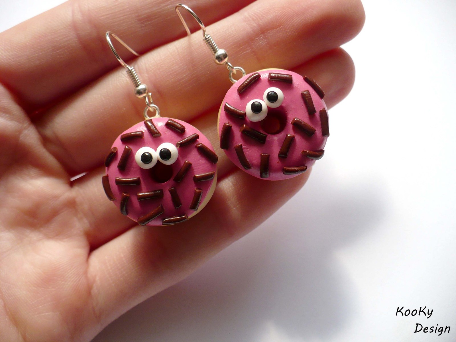 Visací náušnice - donutky