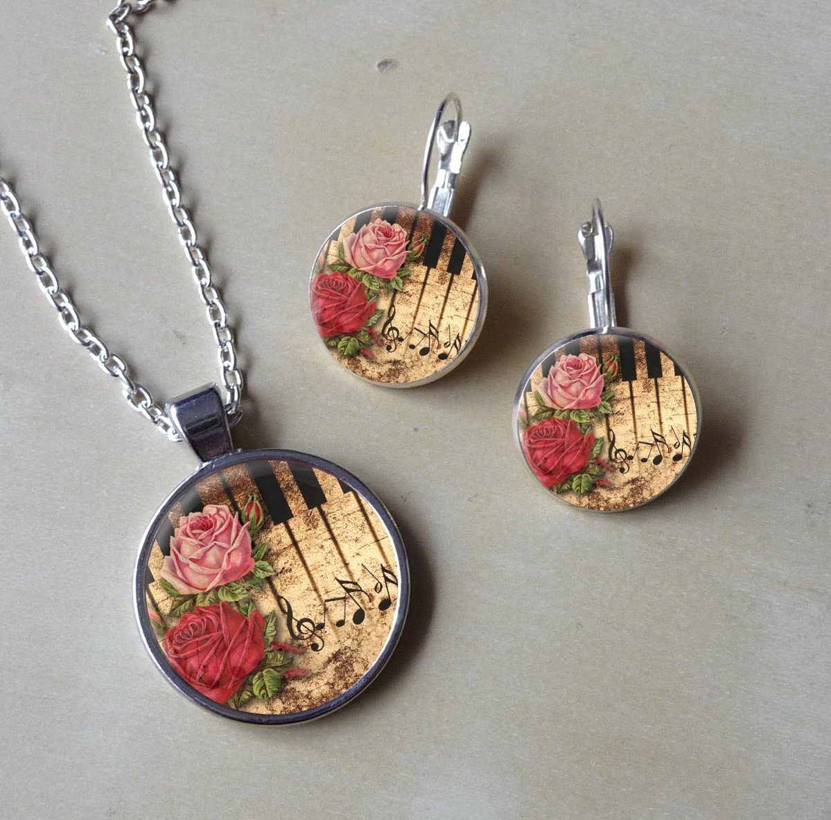 Souprava - náušnice + přívěsek