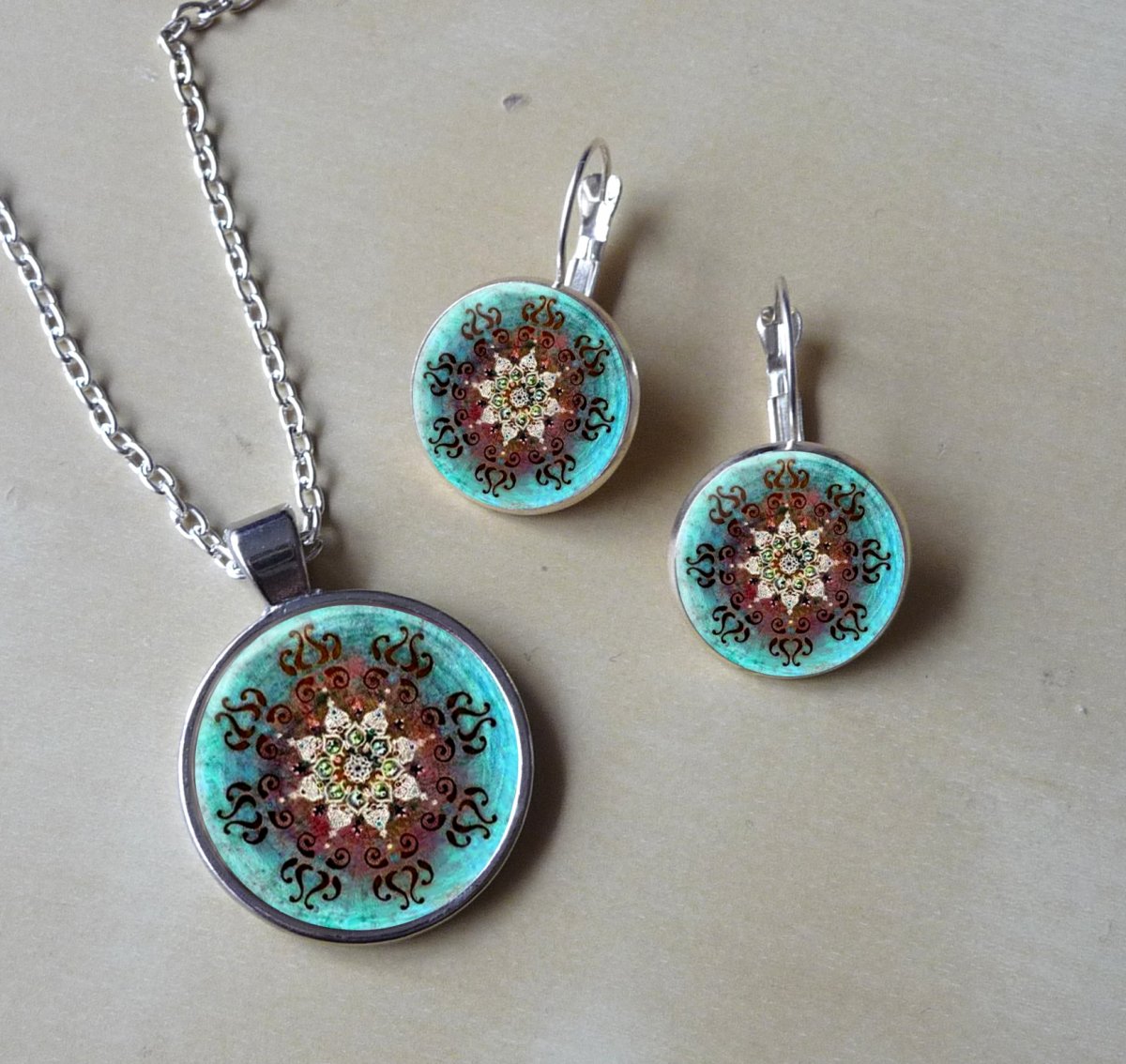 Souprava - náušnice + přívěsek