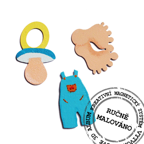 Set magnetek k narození chlapečka