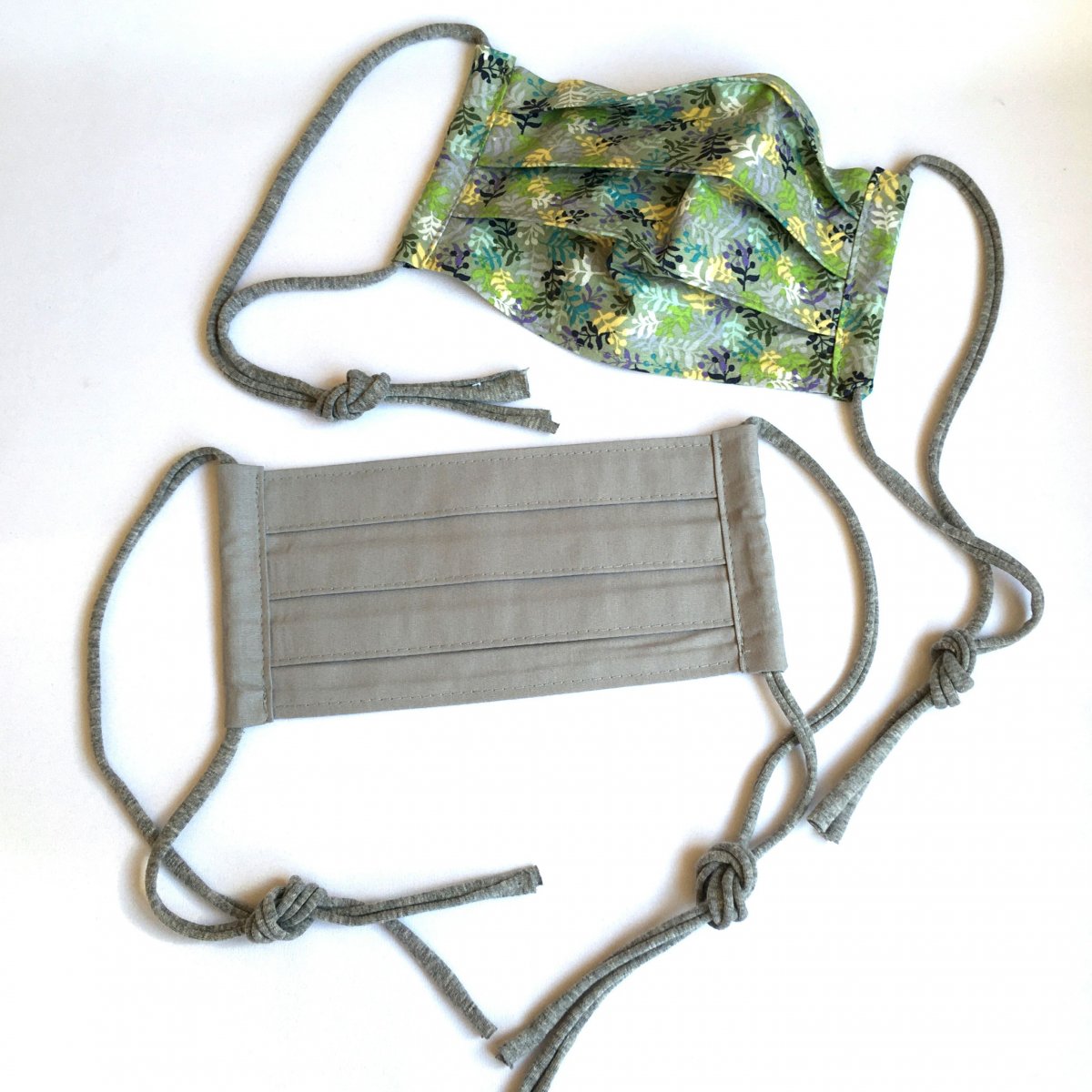 Rouška 2-vrstvá - šedá sada - sada 2ks