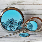 sada Jemná elegance - zrcátko, háček na kabelku, záložka