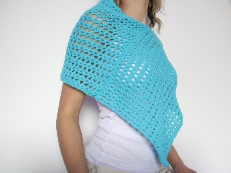 Pončo, svetřík, šátek