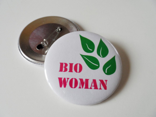 Bio woman - placka se špendlíkem