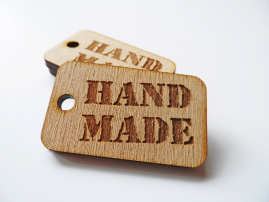 Hand made - visačka na zboží