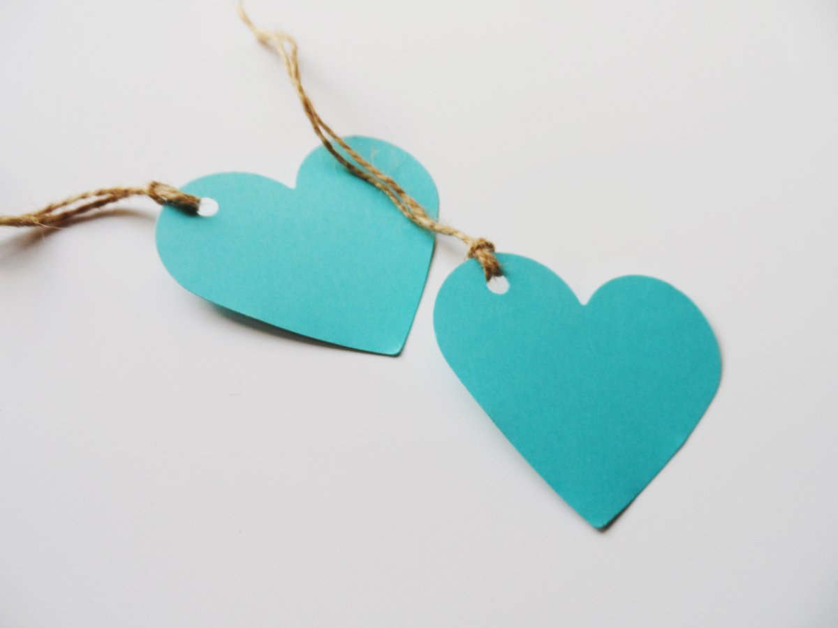 Visačky na dárky modré - 2 ks