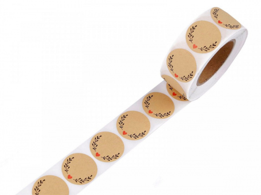 Papírové samolepky 25 mm (50ks)