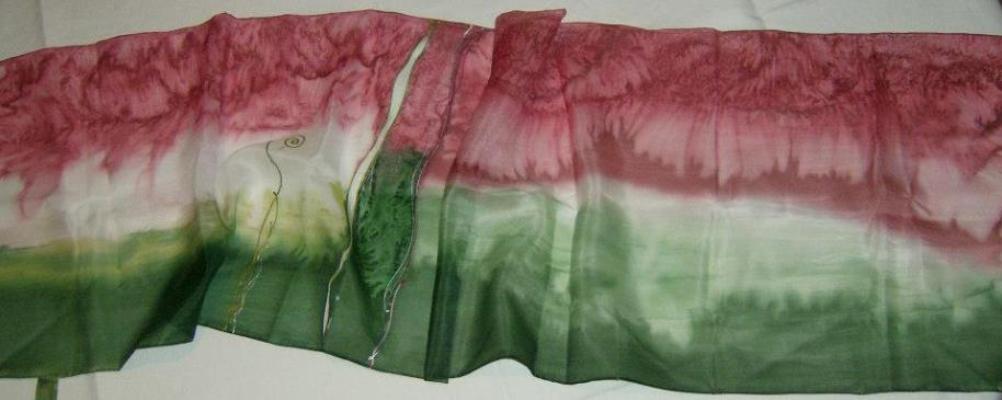 100% hedvání šála 180x45 cm 