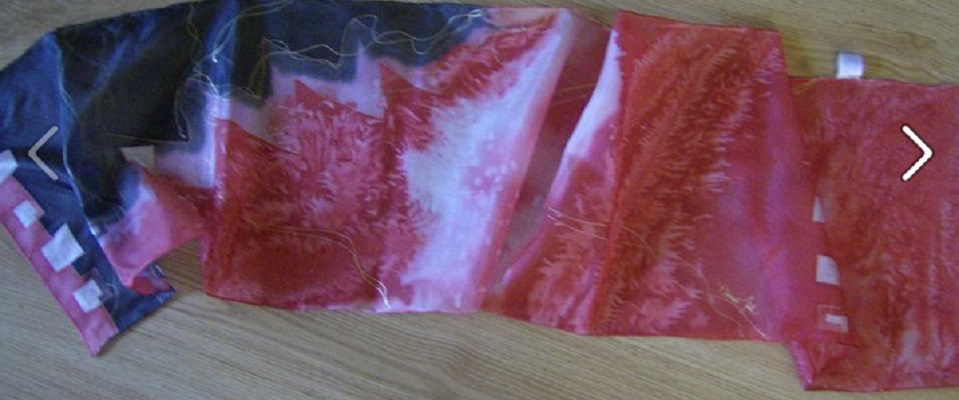 100% hedvání šála 180x45 cm 