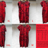 Červeno-černé dámské batikované šaty S - XXL 14866263