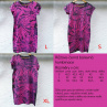 Růžovo-černé dámské batikované šaty S - XXL 14903245
