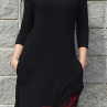 Šaty černé se zvonovou sukní 