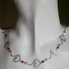 Náhrdelník - srdce - chirurgická ocel - Swarovski