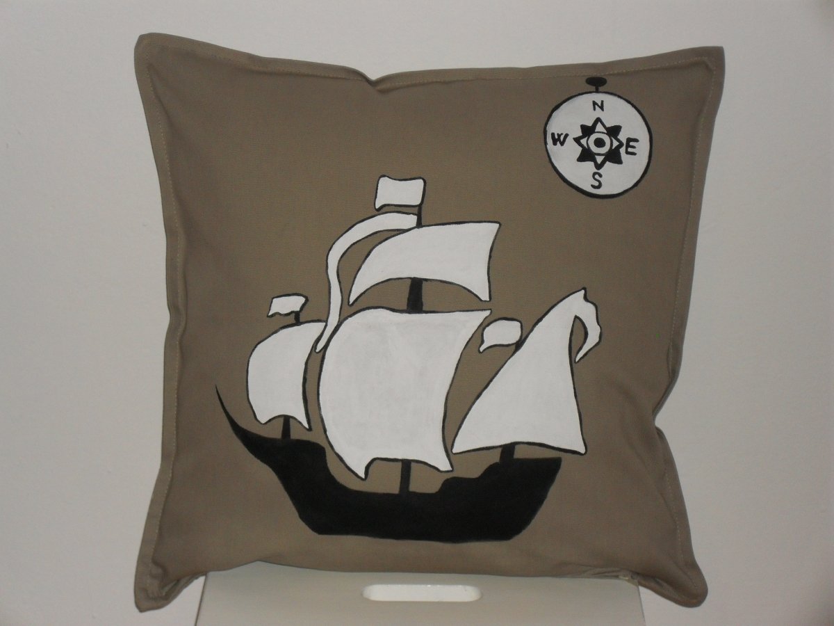 Povlak na polštář s ručním malováním 50*50cm!!!