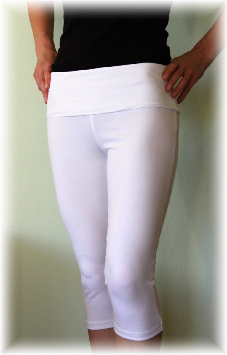 Legíny 3/4 s ohrnovacím pase(vhodné i pro těhulky)-více barev