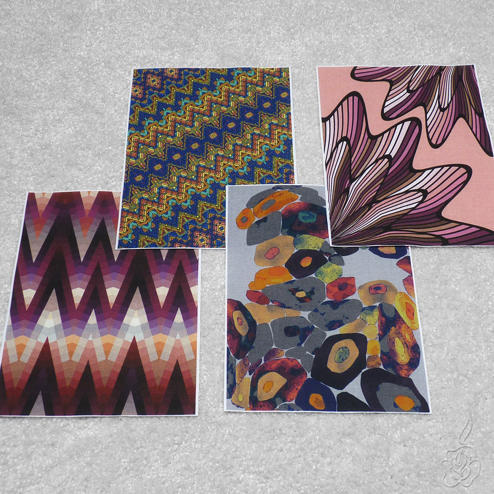 Set bavlněných panelů - vínová a pudrová