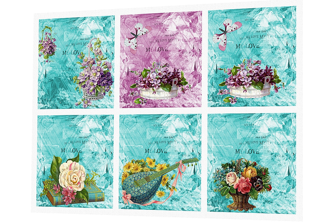 Bavlněná látka - panel - výběr -SG118