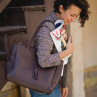 Kožená taška BIG SHOPPER - hnědá